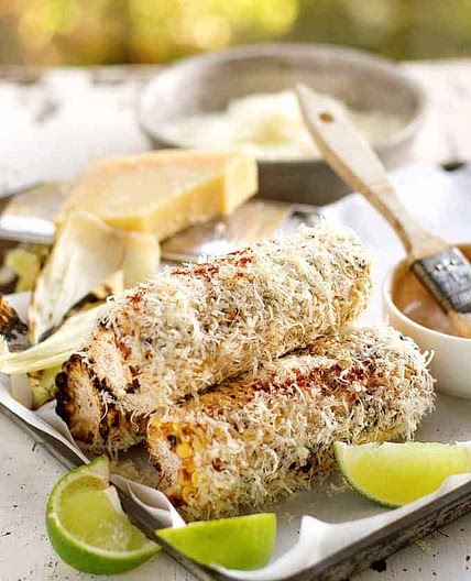 Grilled Mexican Corn with Chipotle Adobo Sauce (Mexicano Restaurant Copycat)