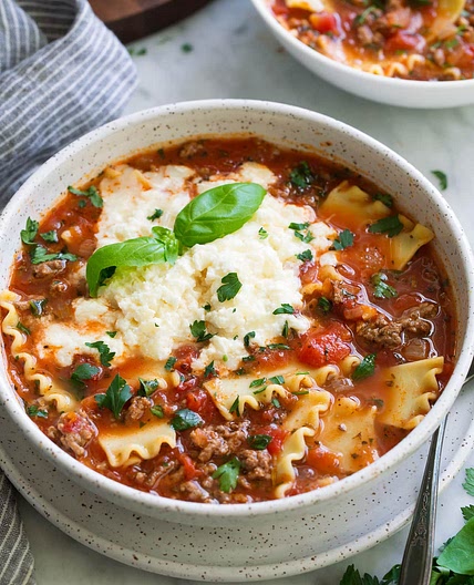 Lasagna Soup