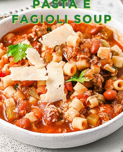 Olive Garden Copycat Pasta e Fagioli Soup
