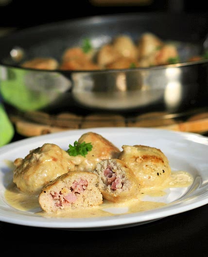 Keto Chicken Cordon Bleu Meatballs