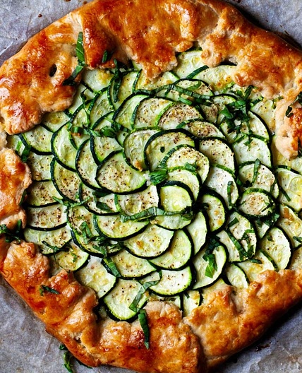 Zucchini and Ricotta Galette