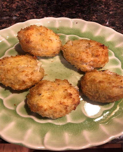 Triple cheese rice balls
