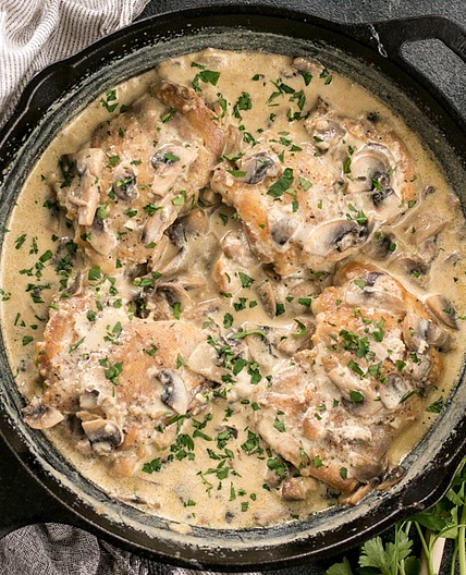 Creamy Garlic Mushroom Chicken (Messini)