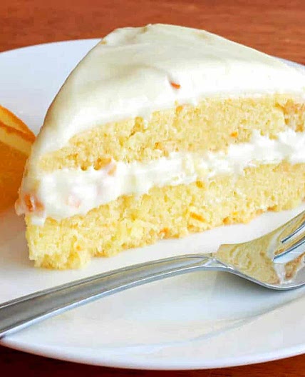 Orange Buttermilk Cake with Orange Cream Cheese Frosting