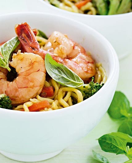 Hokkien noodles with prawns