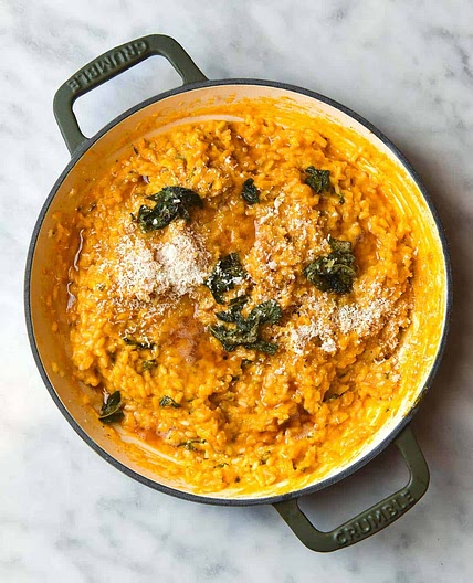 Pumpkin risotto (low FODMAP)