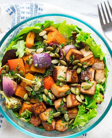 Citrus Lime Tofu Salad