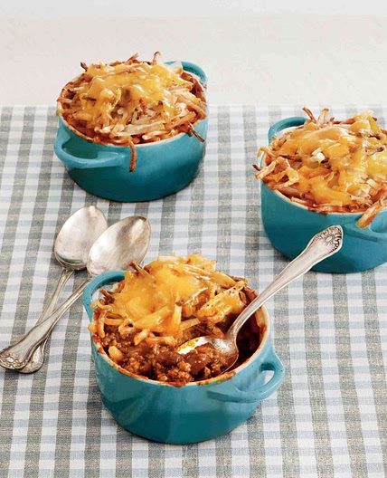 Cheesy Chili Hash Brown Bake Recipe