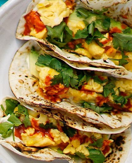 Hayden Quinn's breakfast tacos recipe