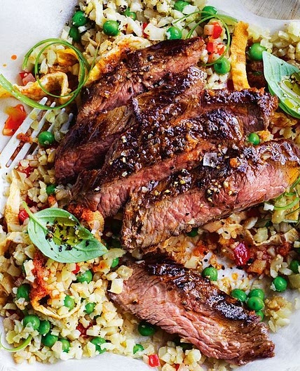 Red curry beef with cauliflower rice recipe