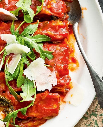 Spinach and ricotta cannelloni