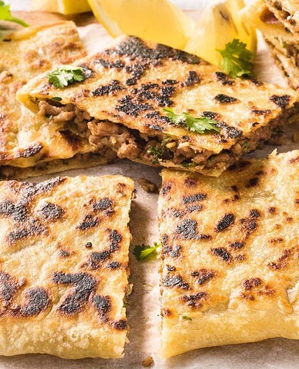 Middle Eastern stuffed flatbreads