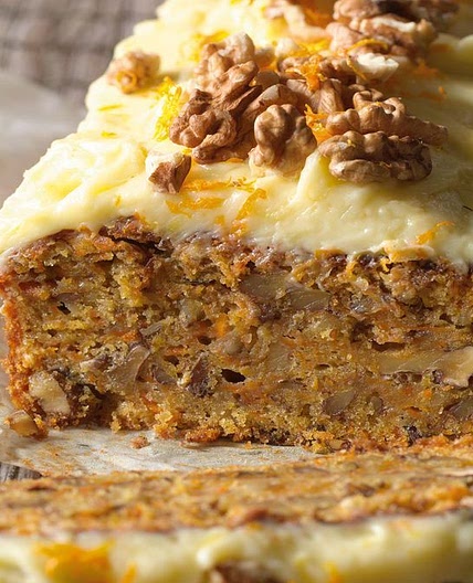Carrot cake with cream cheese frosting recipe
