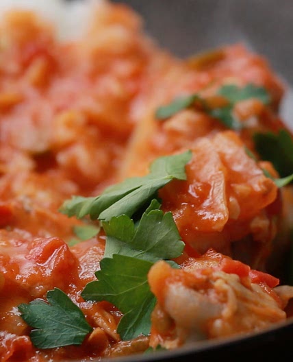 Spicy Tomato Coconut Chicken Recipe by Tasty