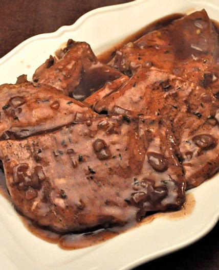 Turkey Cutlets, Balsamic Pan Sauce; the wine tour