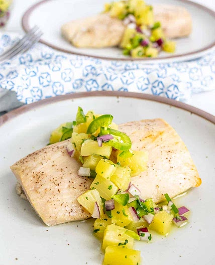 Baked Mahi Mahi with Pineapple Salsa