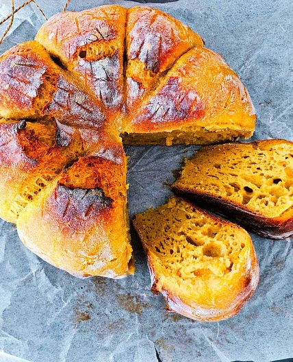 Pumpkin Sourdough Bread