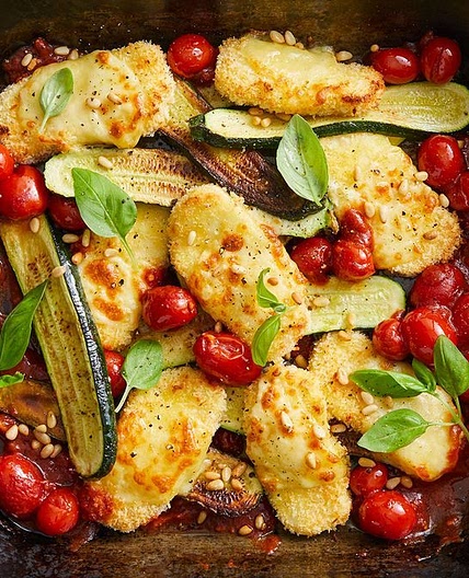 Haloumi parmigiana bake recipe