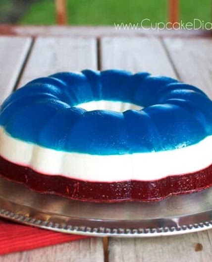 Red, White & Blue Jello Salad