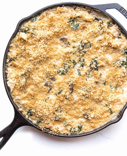 Whole30 + Keto Creamy Chicken Cauliflower Rice Casserole
