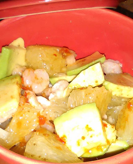 Salade exotique à l'avocat