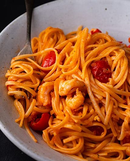 Tom Yum Prawn Linguine | Marion's Kitchen