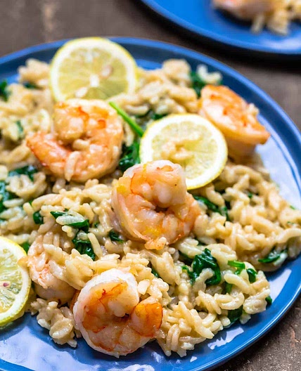 Instant Pot Lemony Shrimp Risotto