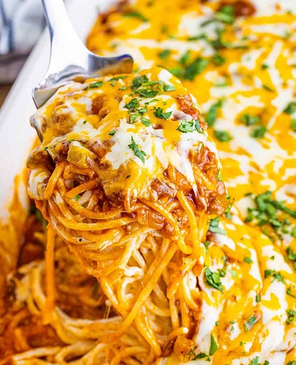 Mexican Million Dollar Spaghetti (+Video)