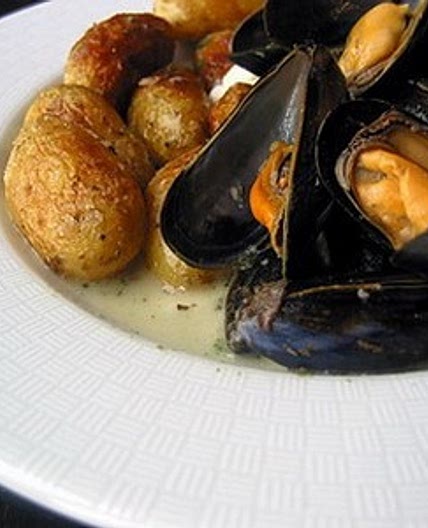 Moules au Roquefort