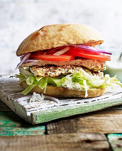 Greek chicken burger