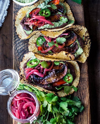 Vegan Tacos with Smoky Chipotle Portobellos