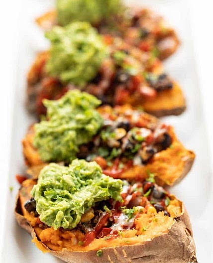 Mexican Quinoa Stuffed Sweet Potatoes