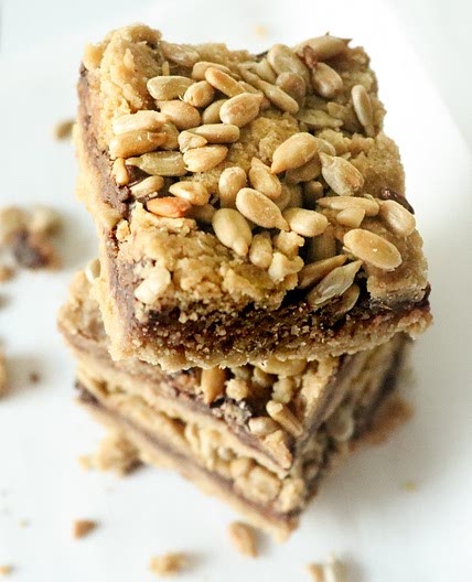Keto Chocolate Sunflower Spread Cookie Bars