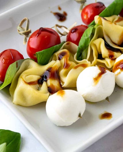 Tortellini Caprese Skewers