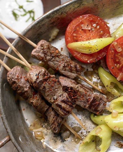 Türkische Rindfleischspieße