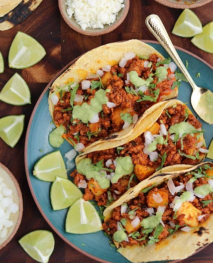 Ground Pork Tacos Al Pastor