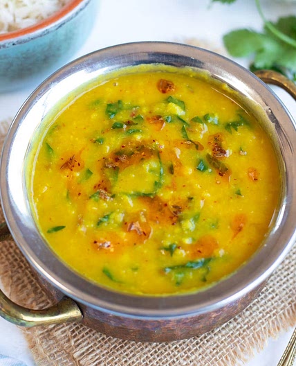 Pressure Cooker Spinach Dal (Dal Palak Recipe)