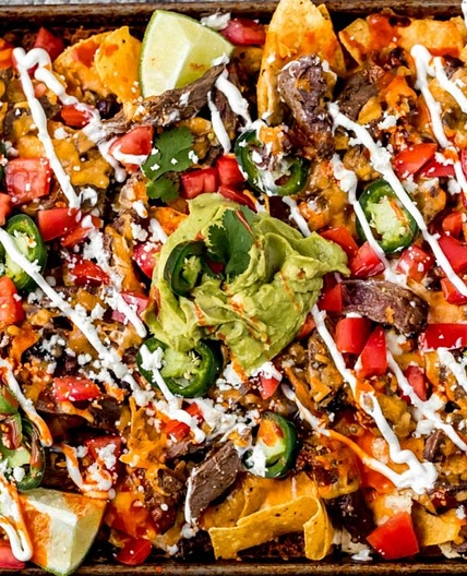Sheet Pan Venison Steak Nachos