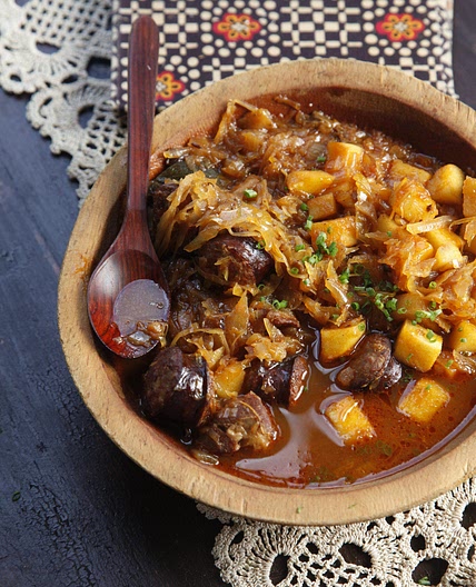 Polish Pork and Sauerkraut Stew (Bigos)