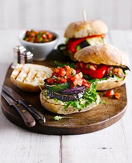 Homemade veggie burgers