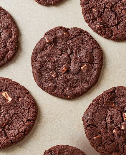 Triple chocolate chip cookies