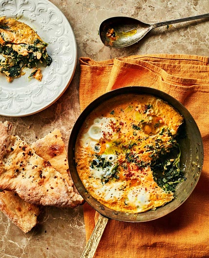 Spinach chigirtma (Azeri spinach and eggs)