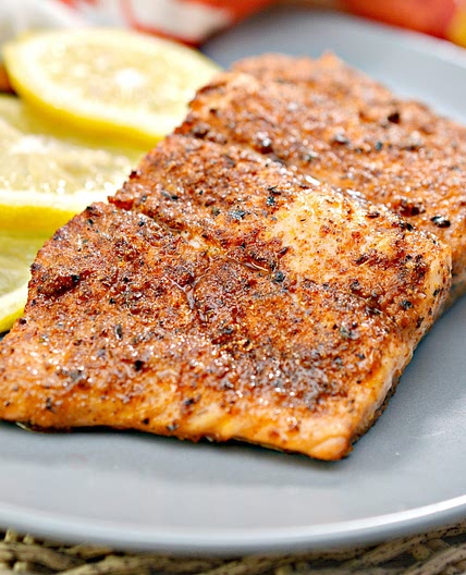 Air Fryer Blackened Salmon