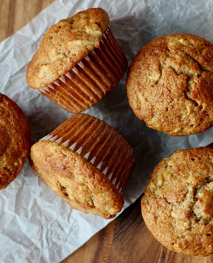 Sourdough Apple Muffins