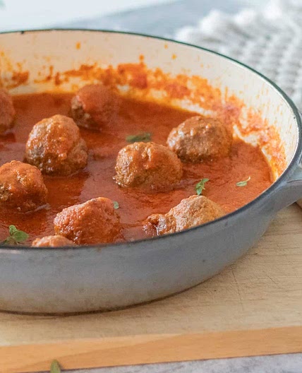 Homemade pork meatballs