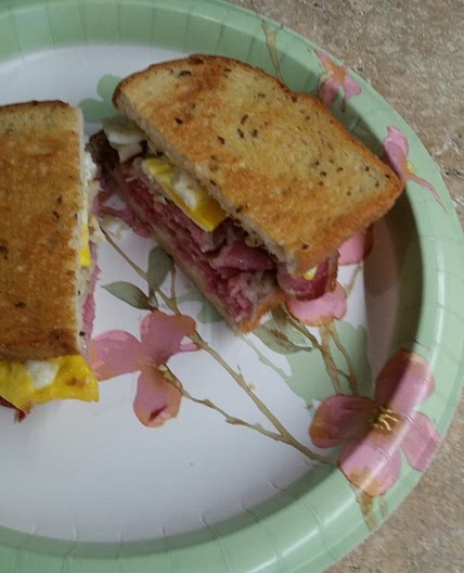 Air Fried Breakfast Reuben Sandwich