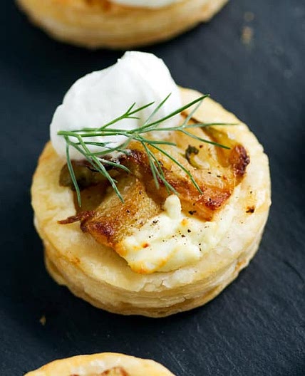 Fennel Mascarpone Brie Puff Pastry Bites Recipe