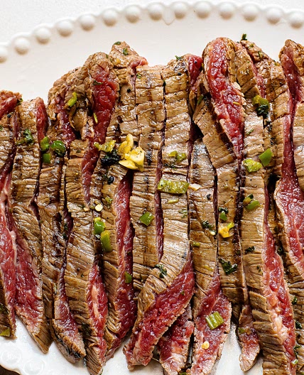 Orange Jalapeno Flat Iron Steak