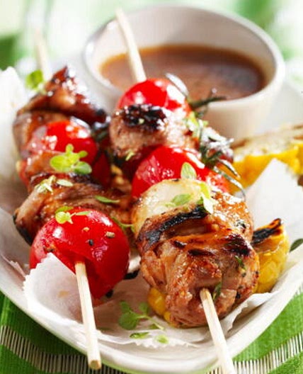 Brochettes de porc à la canadienne