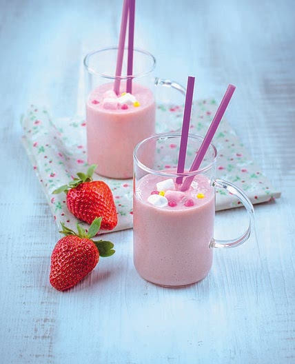 Smoothie de morango e canela